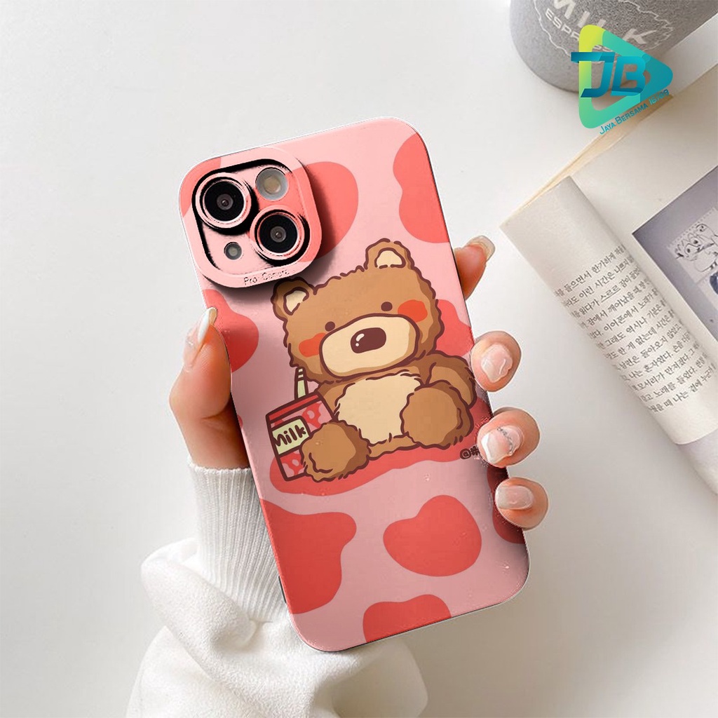 SOFTCASE PROCAMERA CUSTOM LOVELY BEAR OPPO VIVO SAMSUNG REALME XIAOMI IPHONE INFINIX FOR ALL TYPE JB5756