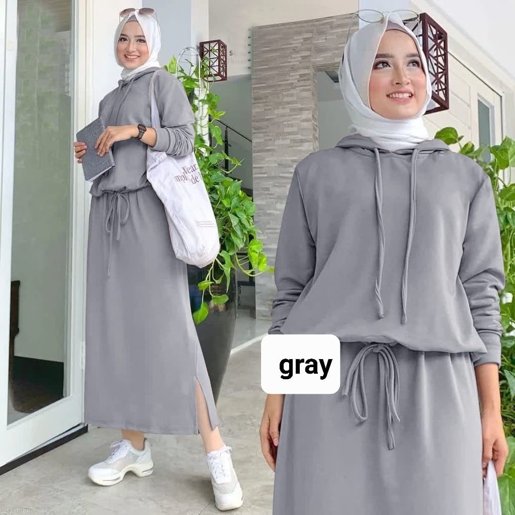 O2 Fashion /Set rok babyterry alexa  / bisa cod / stelan model terbaru / stelan pakaian muslim