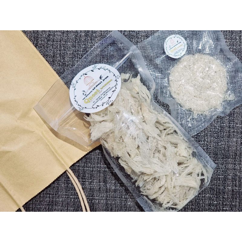 

Sarang Walet Patahan Kecil Bersih kemasan 1 gram / sarang walet bersih /sarang walet tanpa pangawet