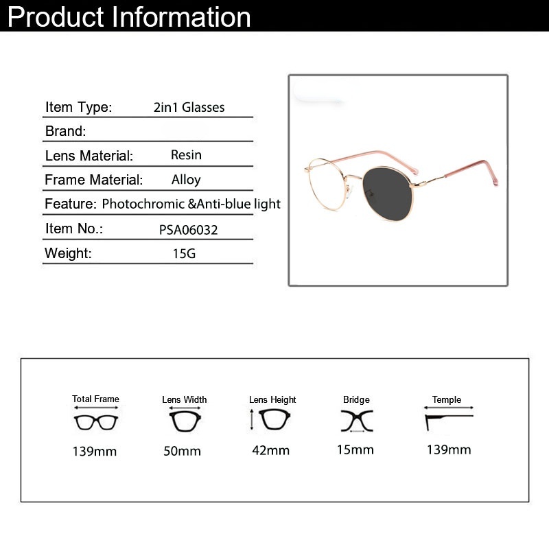 Kacamata Photochromic Anti Radiasi Untuk Pria Dan Wanita