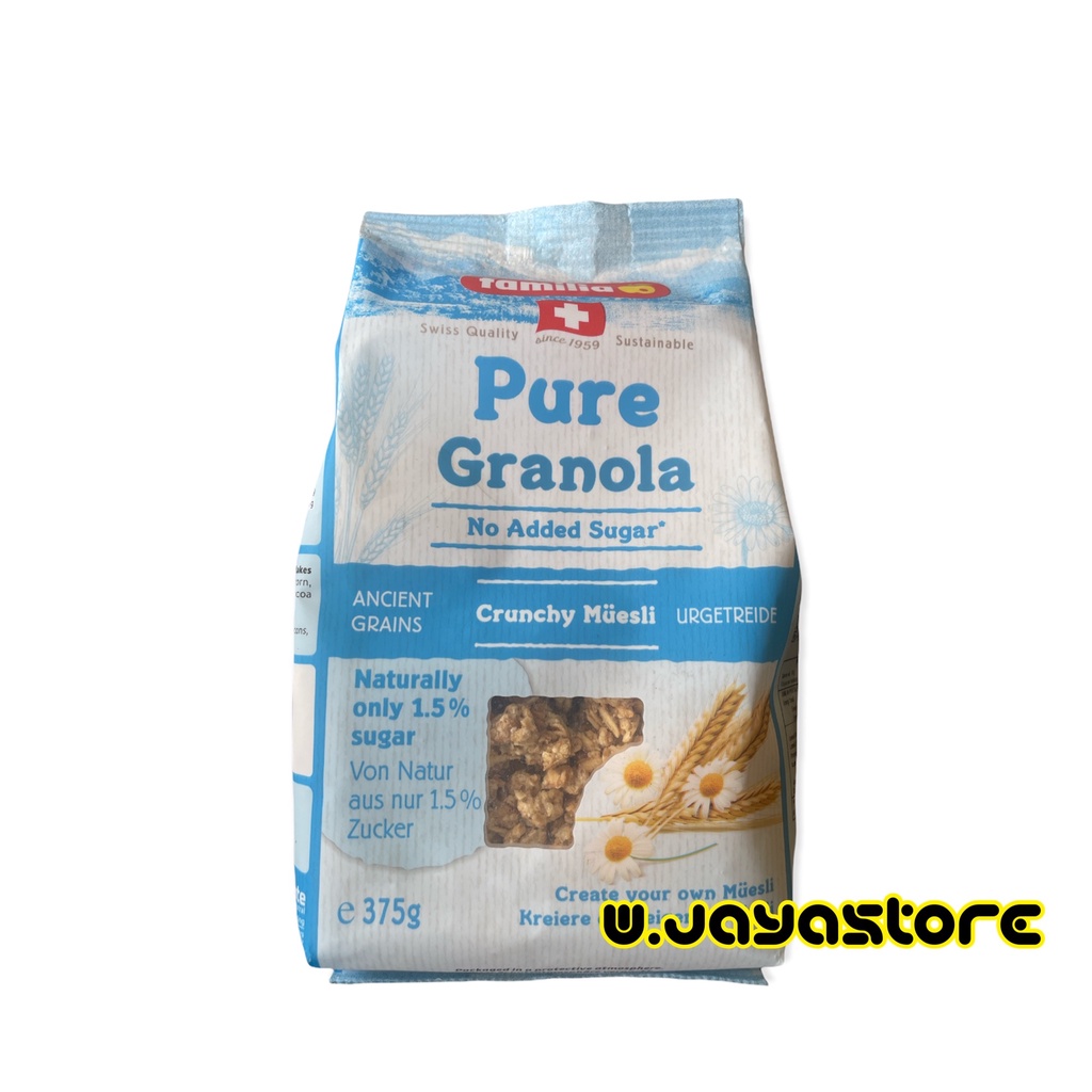 familia pure granola no added sugar