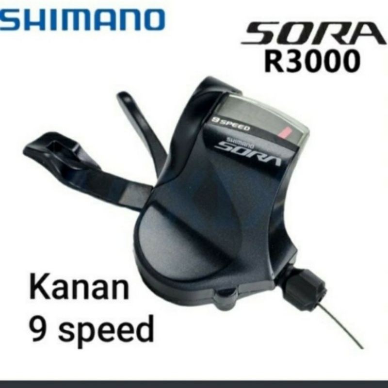 Shifter 9 Speed Kanan Shimano Sora SL-R3000  Sepeda Lipat Flat Bar Original in Box