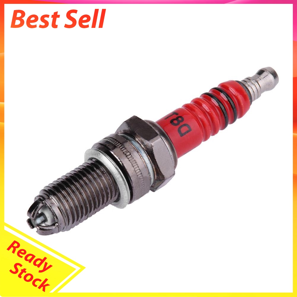 D8TC High Performance 3-Electrode Motorcycle Spark Plug for Honda Yamaha