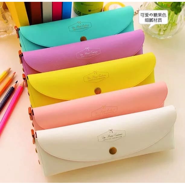 Tempat Pensil Import Dompet Panjang Untuk Kacamata Alat Tulis Make Up / Dompet Exclusive Serbaguna