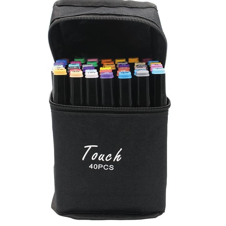 

(PROMO JDW59) Touch Spidol Dual Side Fine Art Marker 24 / 30 / 40 / 48 / 60 / 80 / 168 / double headed marker set Multi Color ✩