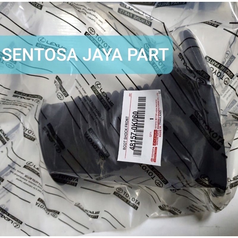 KARET BOOT SHOCK - PER KEONG DEPAN TOYOTA INNOVA 48157-0k020