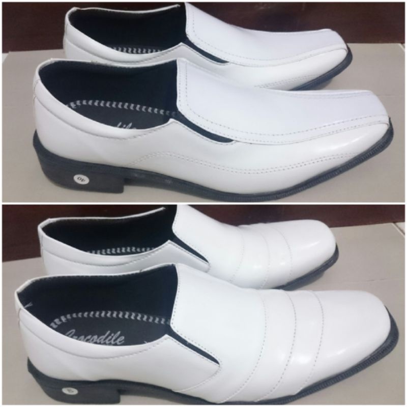 sepatu pantofel pria putih dinas kerja dokter perawat
