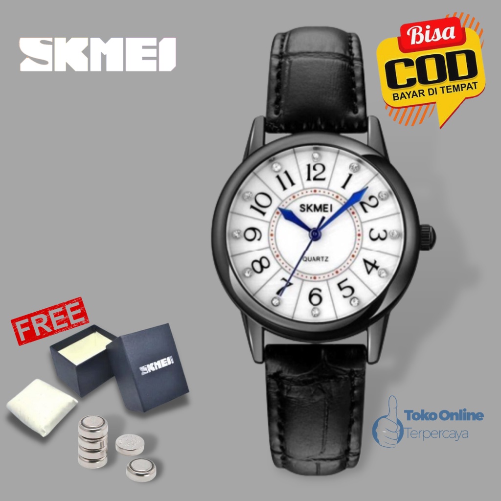 SKMEI 1823 Jam Tangan Analog Wanita Kasual Tali Kulit Leather