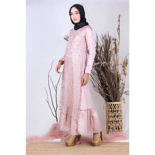 [NEW] Comfortable Hijab CH Cataleya Dress Jasmine L | Gamis Modern | Baju Kondangan Muslimah