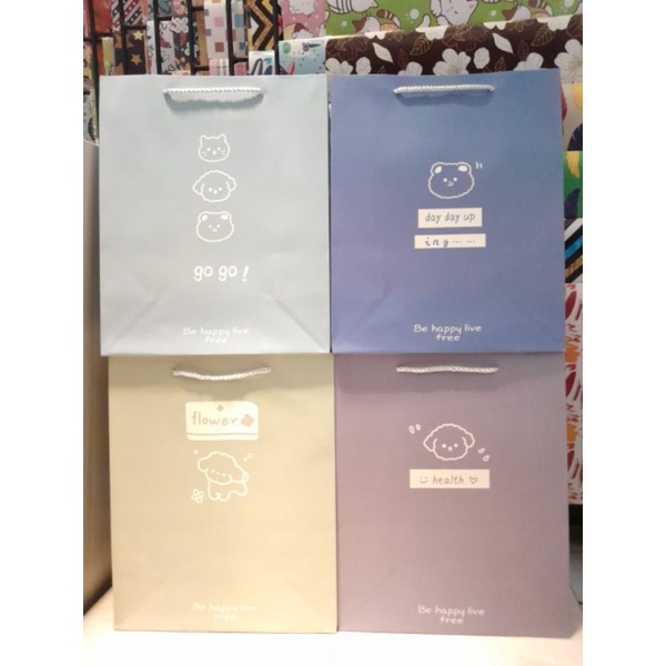 paper bag motif ukuran 32x26x12cm