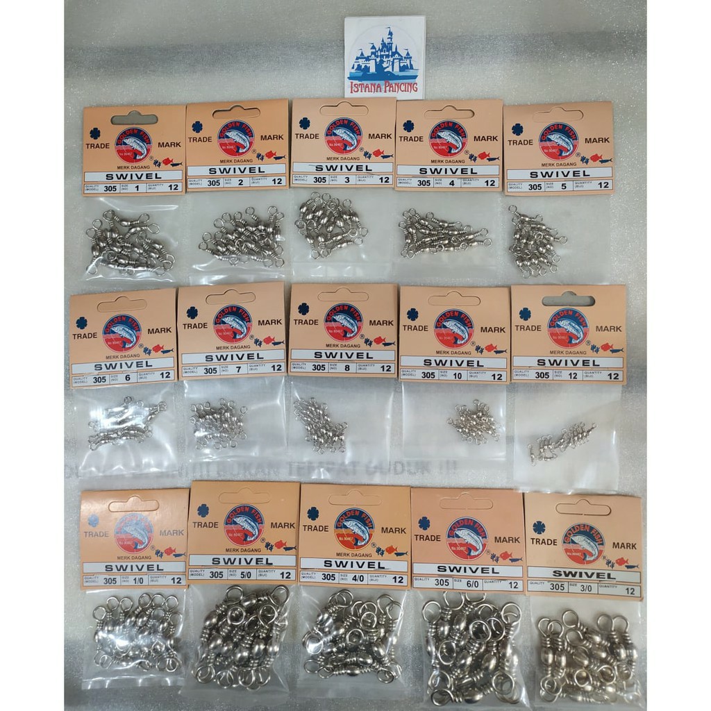 Swivel Golden Fish Aksesoris Pancing mancing