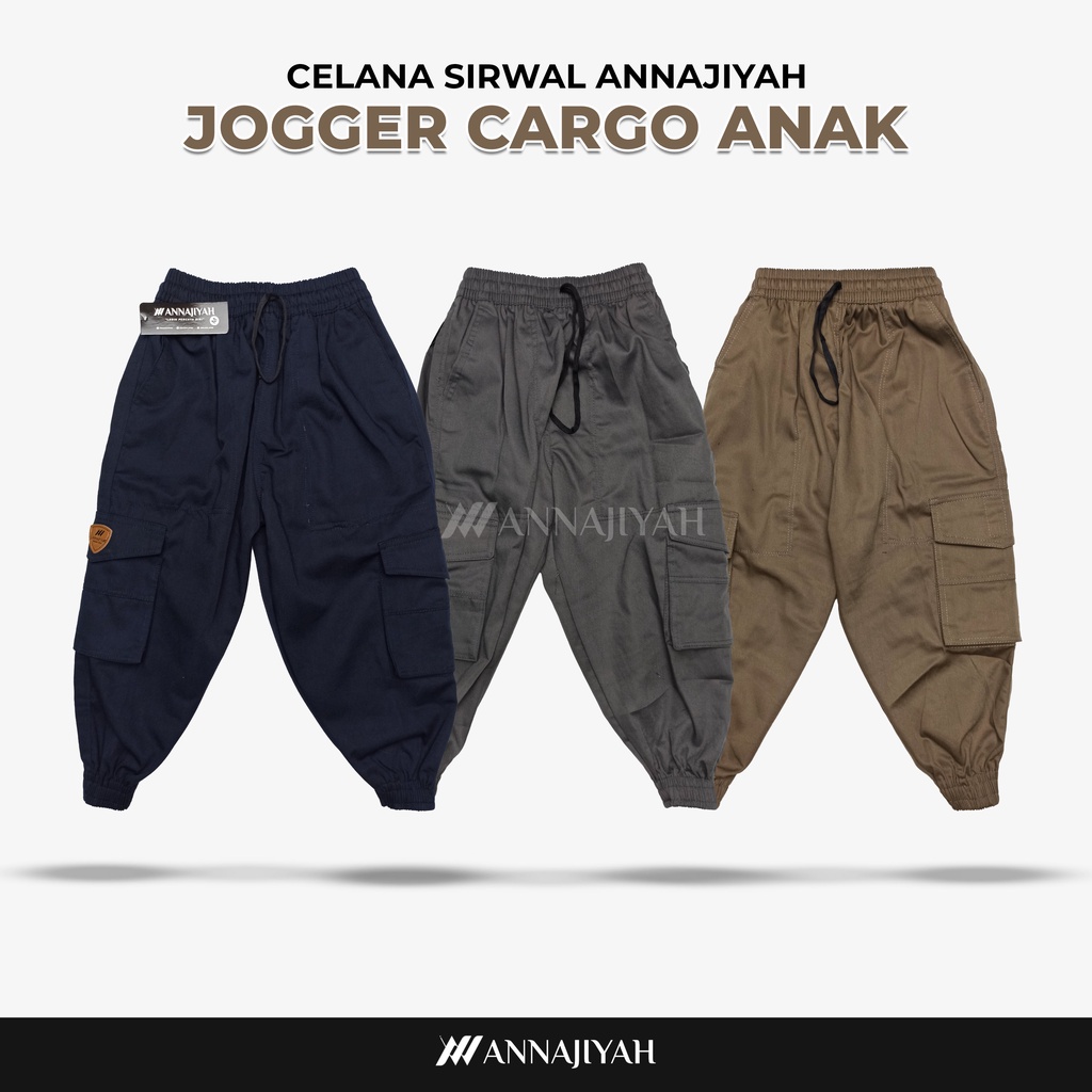 Celana Sirwal Anak Jogger Joger Cargo Annajiyah