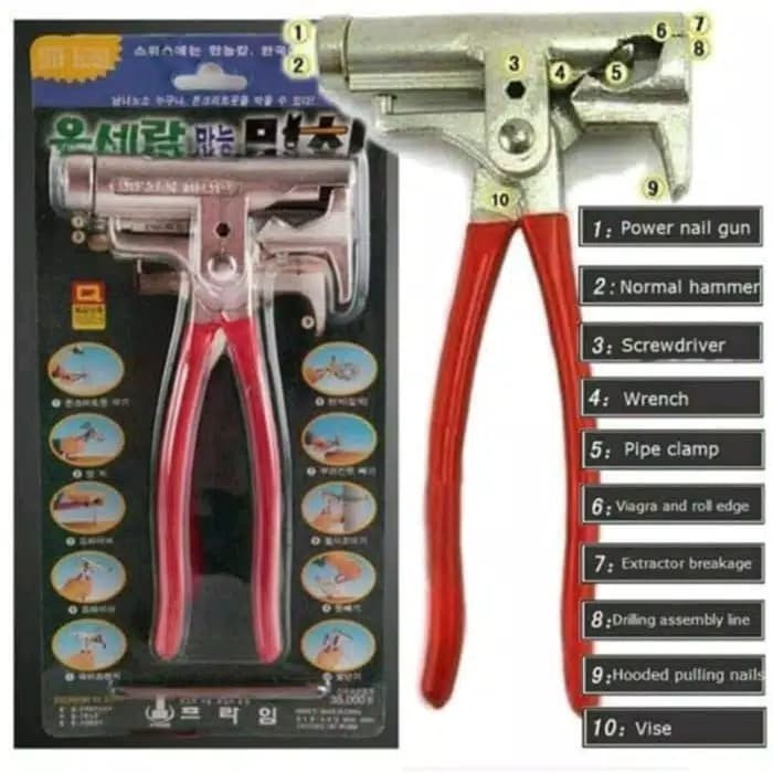 PALU SERBAGUNA 10IN1 MULTIFUNGSI PALU PRIME HAMMER TERLARIS