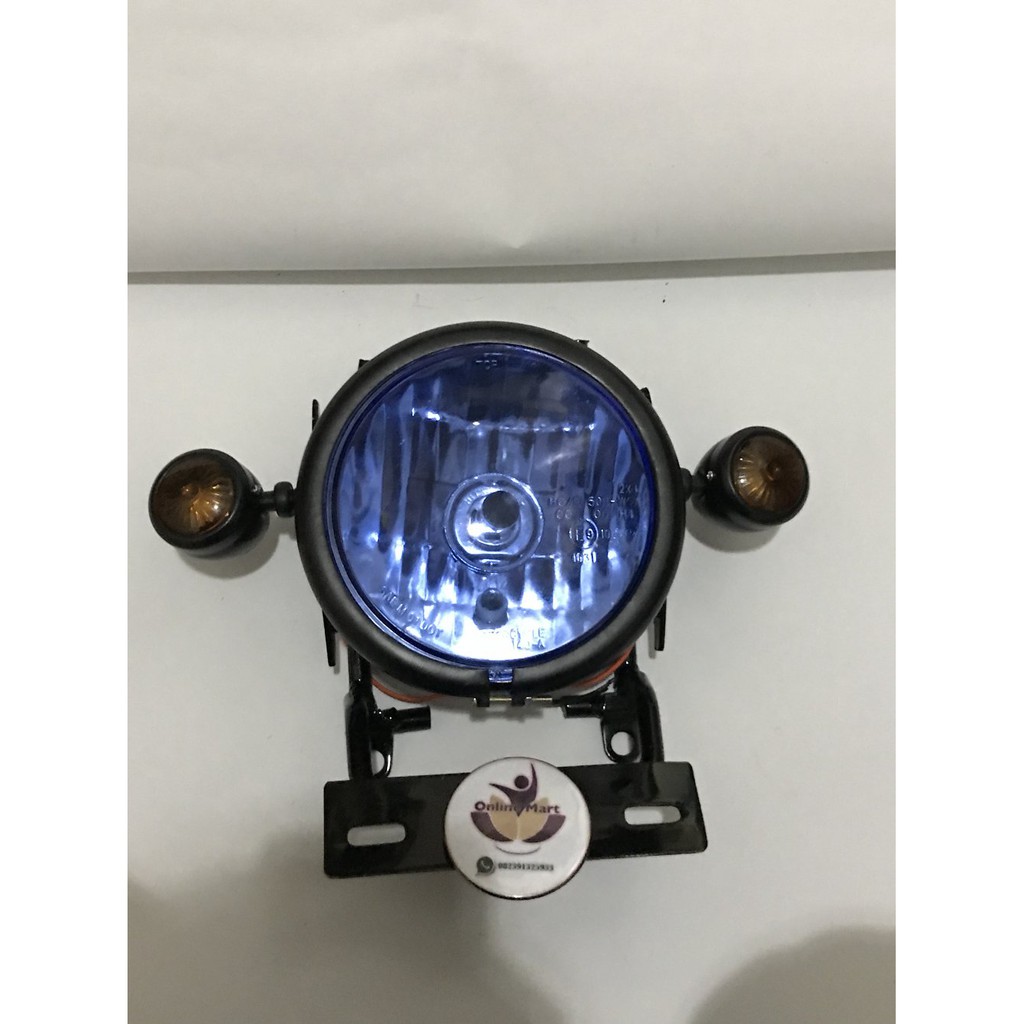 lampu cb bulat variasi gl pro gl max plus breket hitam plus lampu sen