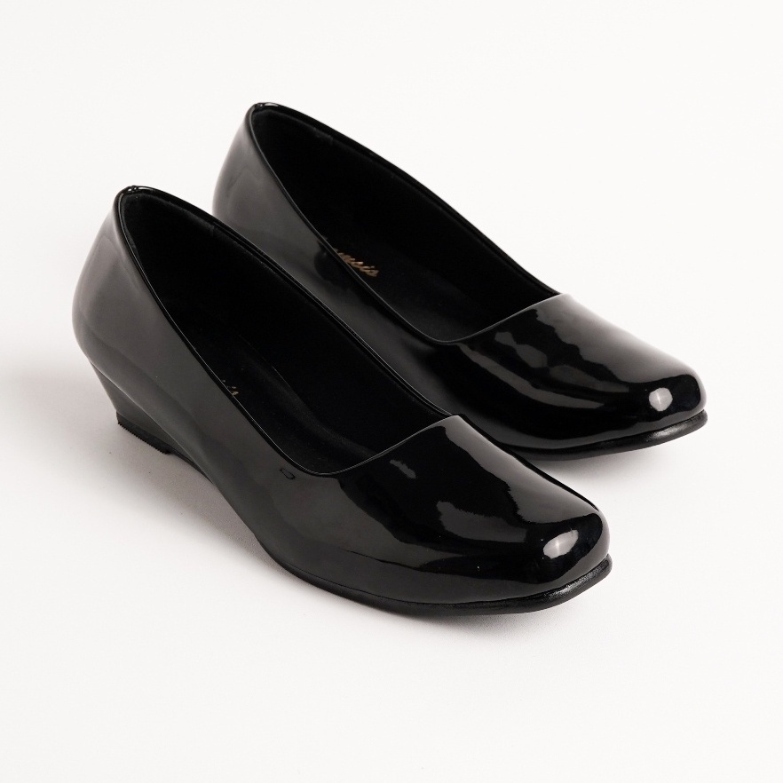 Sepatu Pentofel Wedges Wanita Big Size Uk 35~44 Hak 3cm/Sepatu Wanita Uk Besar Jumbo/Sepatu Guru/Sep