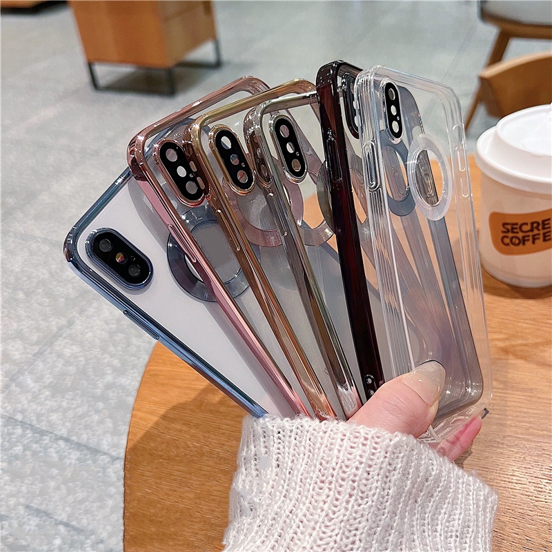 Case Pelindung Lensa Kamera 6D Plating Magsafe Untuk iphone X XS XR 7 Plus 8 Plus 6 6s Plus XS MAX 11 Pro