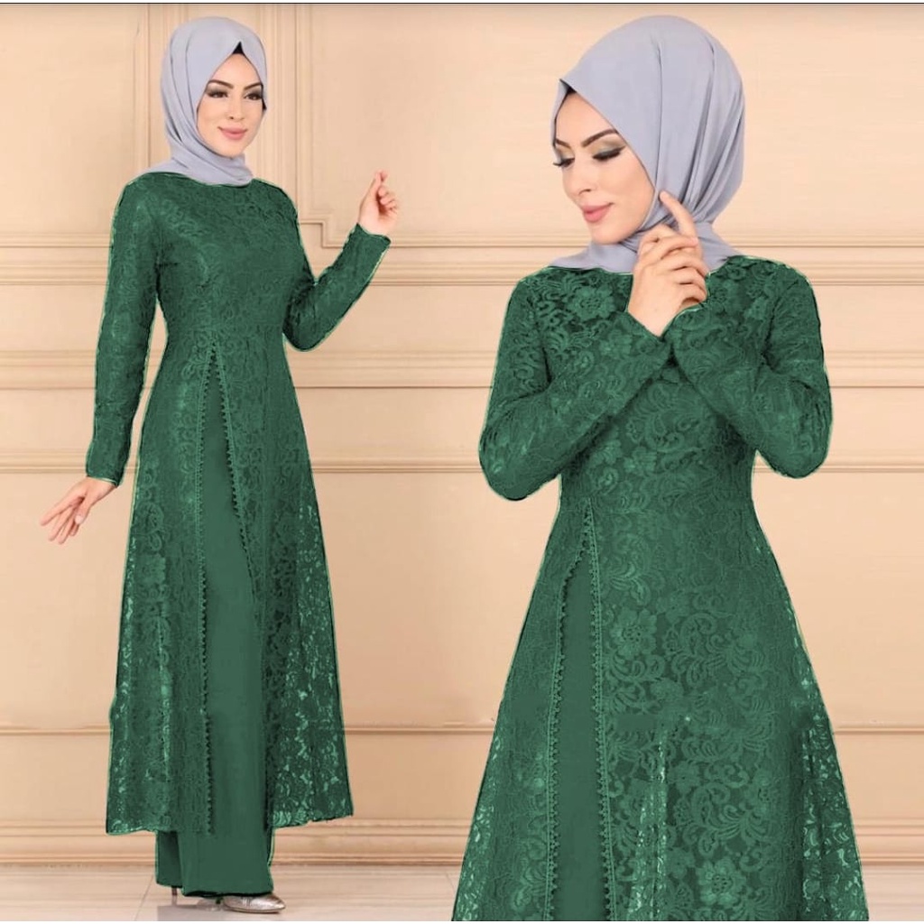 4 UKURAN M L XL XXL SET SAMOA FASHION PAKAIAN WANITA SETELAN TUNIK DAN CELANA VSHM