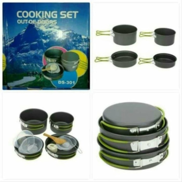 

Dijual Nasting Panci kemping Cooking Set Ds 301 alat masak kemping Limited