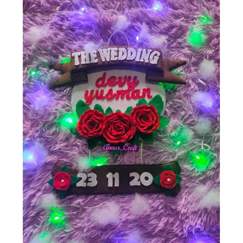 

Kado Pernikahan Flanel