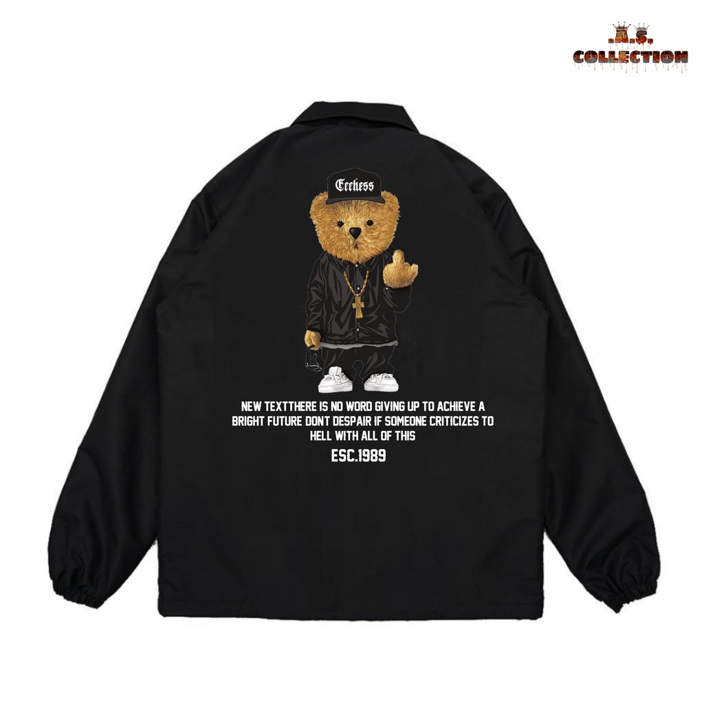 Coach Jaket Ecchess Originall Lucky Bear Pria/Wanita Bisa COD