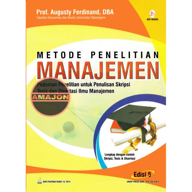 Metode Penelitian Manajemen Edisi 5 By Prof Augusty Ferdinand Shopee Indonesia