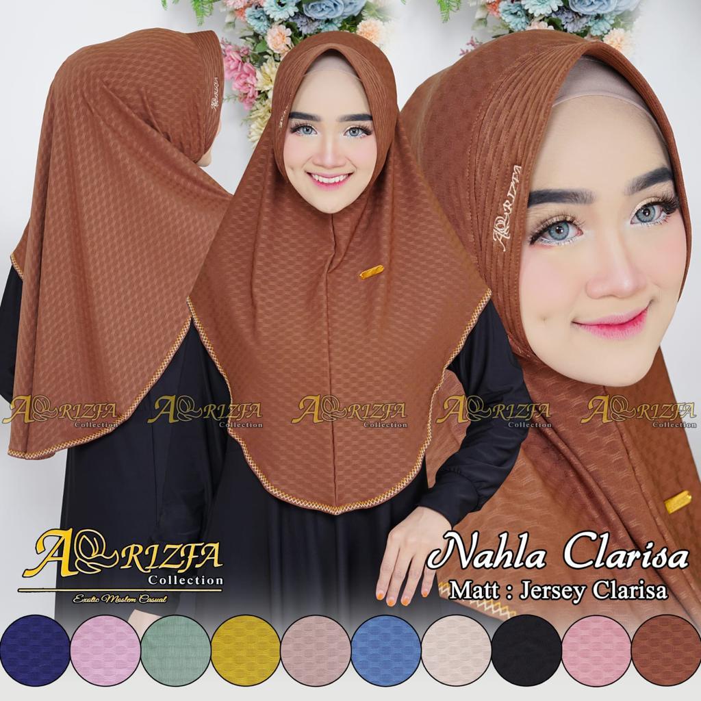 PROMO ! HIJAB NAHLA CLARISA ORI ARIZFA / HIJAB INSTAN NAHLA CLARISA ORI ARIZFA / HIJAB INSTAN NAHLA CLARISA JERSEY BEST SELLER