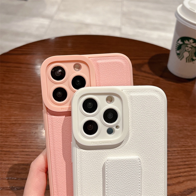 Soft Case Bahan Kulit Untuk iPhone 11 13 12 Pro X XS MAX XR SE2 7 8 Plus