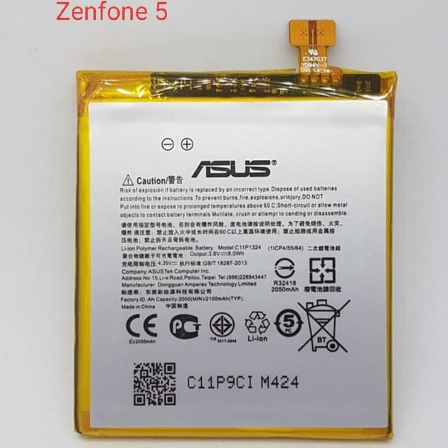 Baterai Batre Asus Zenfone 5 / A500 / A501 / T00F / C11P1324 Batre Asus Original