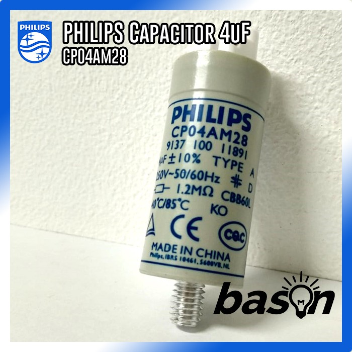 PHILIPS Capasitor - 4 uF - CP 04AM28