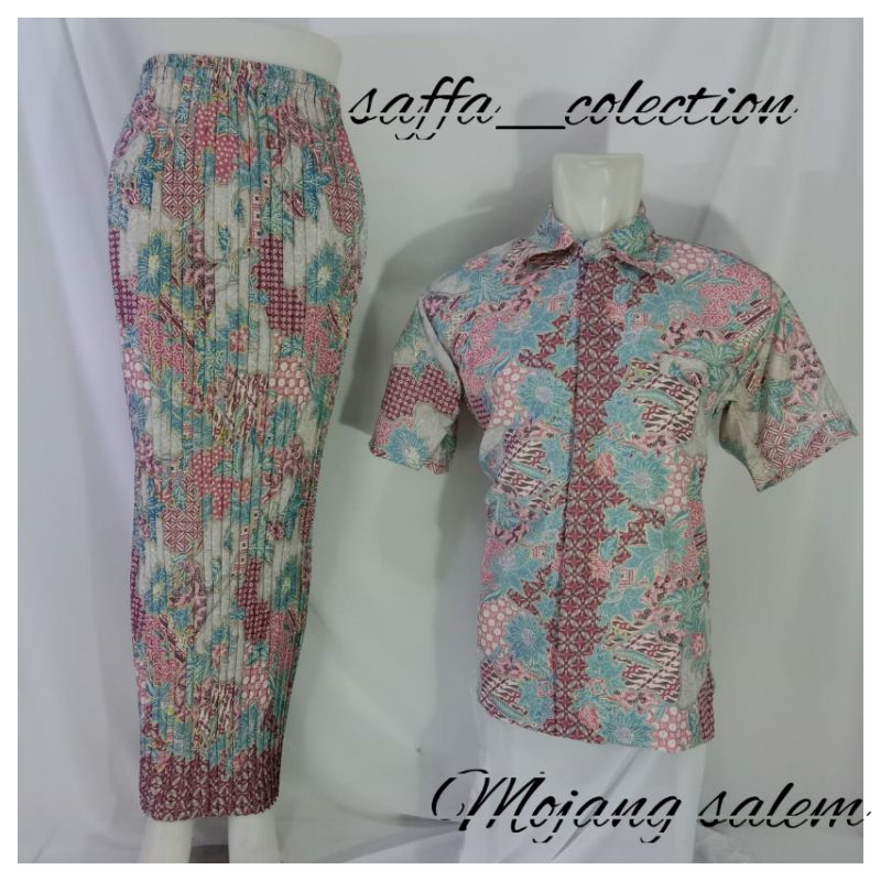 batik couple /kmeja pria couple/kmeja rok prisket batik