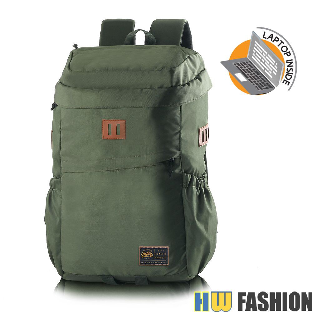Inficlo - INF 680 Tas Punggung Ransel Pria Wanita Olive murah original cibaduyut keren