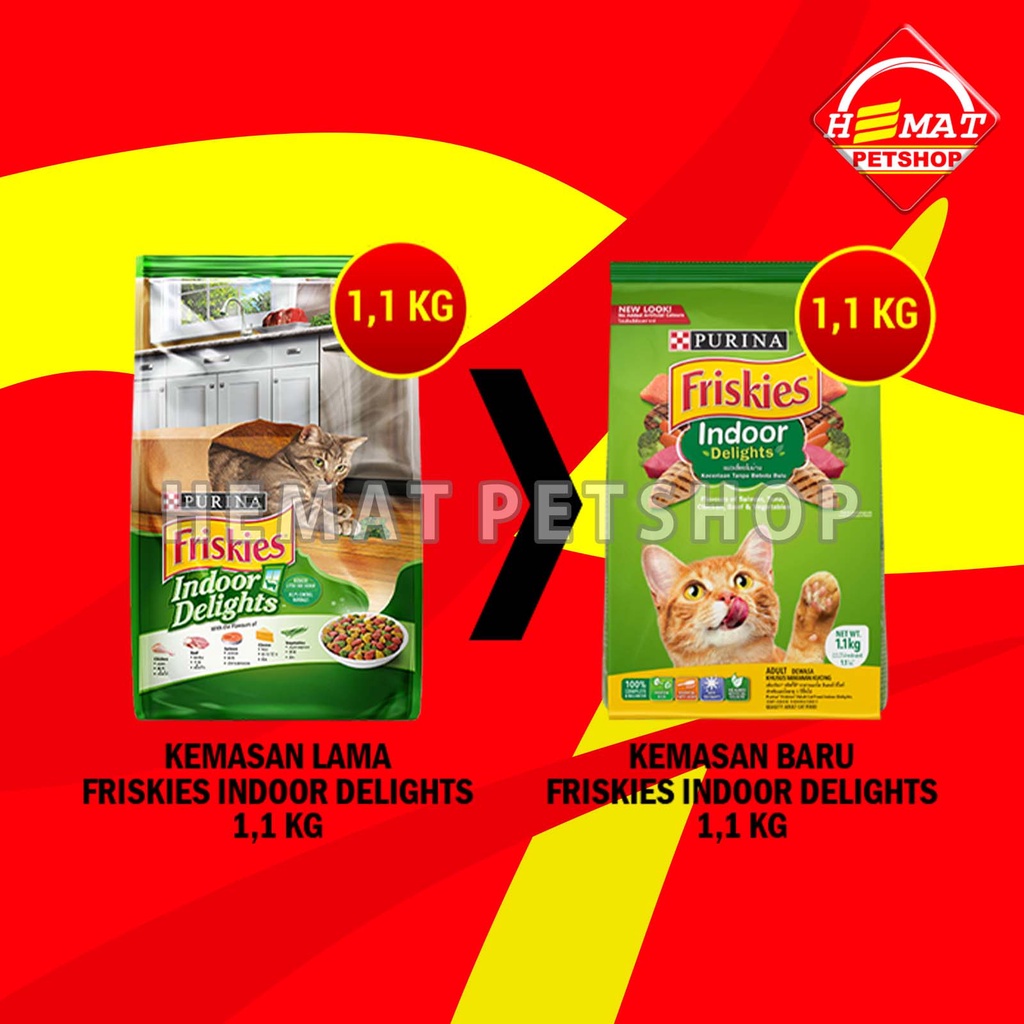 Friskies Adult Indoor Delights 1,1 Kg Makanan Kucing