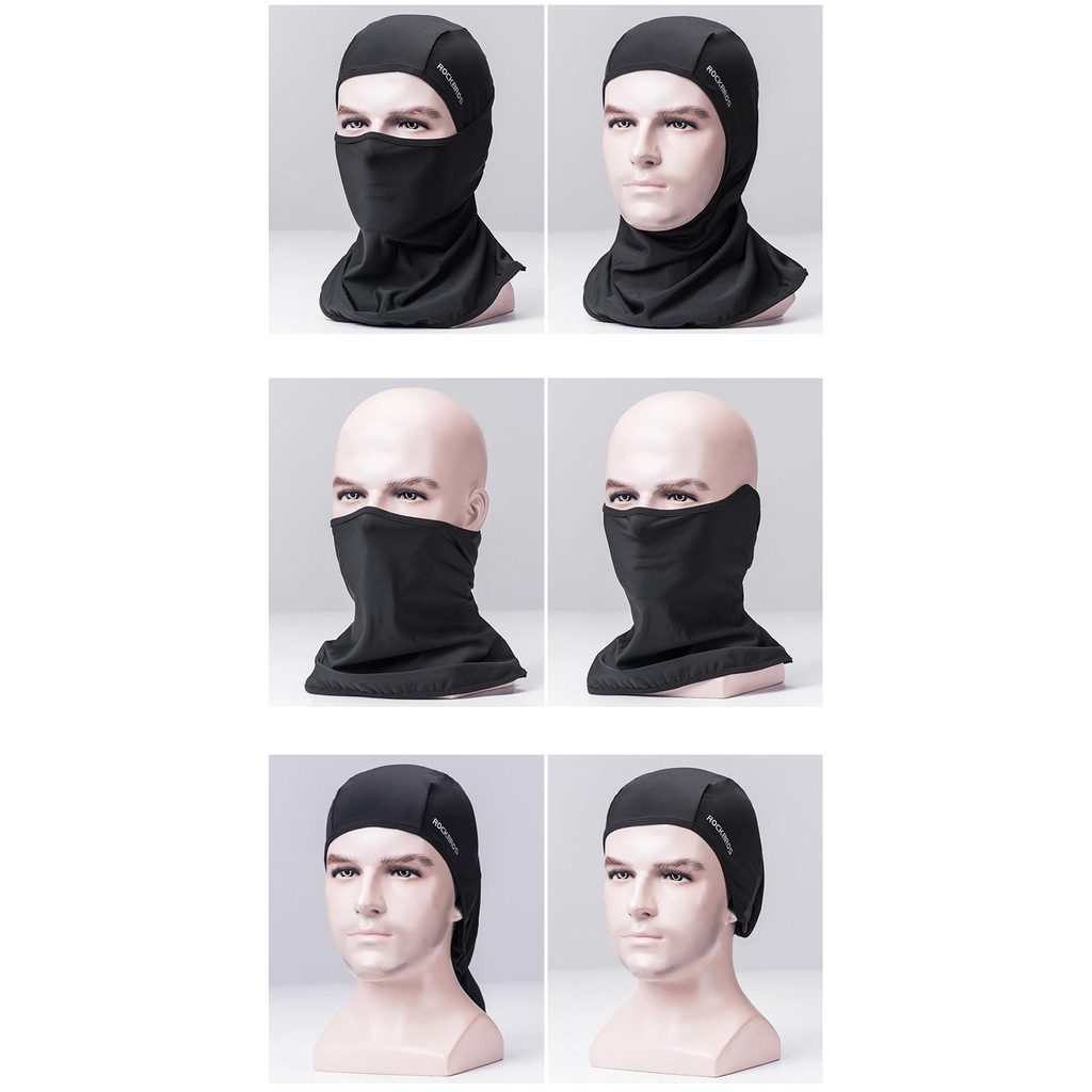 Masker Balaclava Rockbros Halus Lembut Sepeda Motor Anti UV