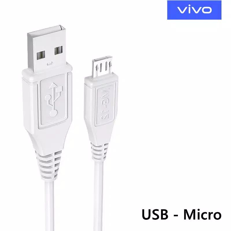 Kabel Data Vooc Micro USB / Type C Vivo V7 V9 V15 Y53 Y91 Y71 X27 X27 PRO Y30 Y30I Y50 X50 Pro Original Fast Charging