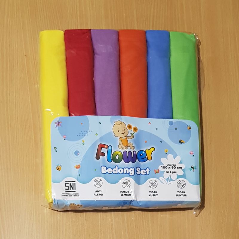 Bedong bayi  bahan kaos  polos  warna warni rainbow lebar 