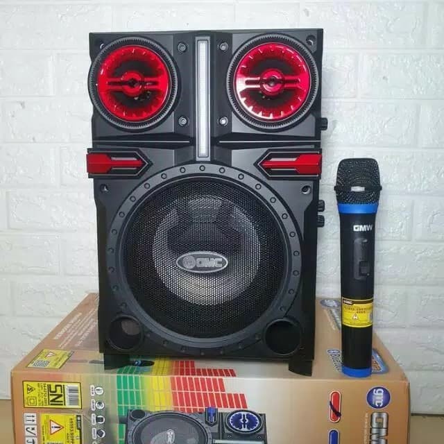 SPEAKER BLUETOOTH X-BASS GMC 897Q PLUS MIC KARAOKE WIRELESS//SEPEAKER SALON AKTIF//SEPEAKER WIRELESS//SPEAKER KARAOKE//SPEAKER GMC X-BASS