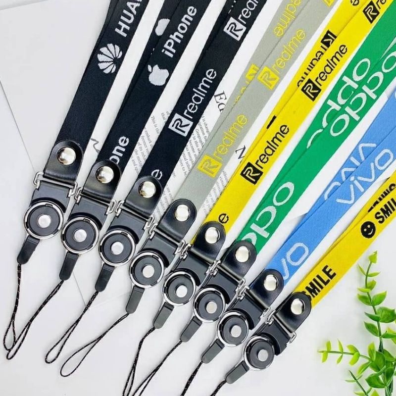 Tali gantungan HP kunci merek oppo vivo samsung