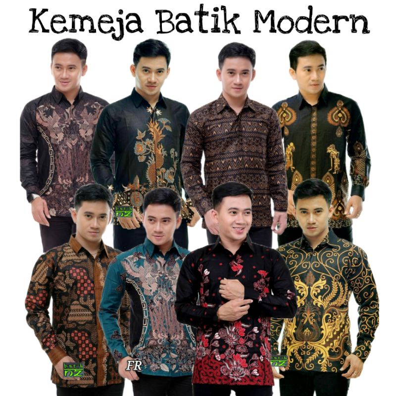 Batik Pria Atasan Lengan Panjang Modern Premium 2021