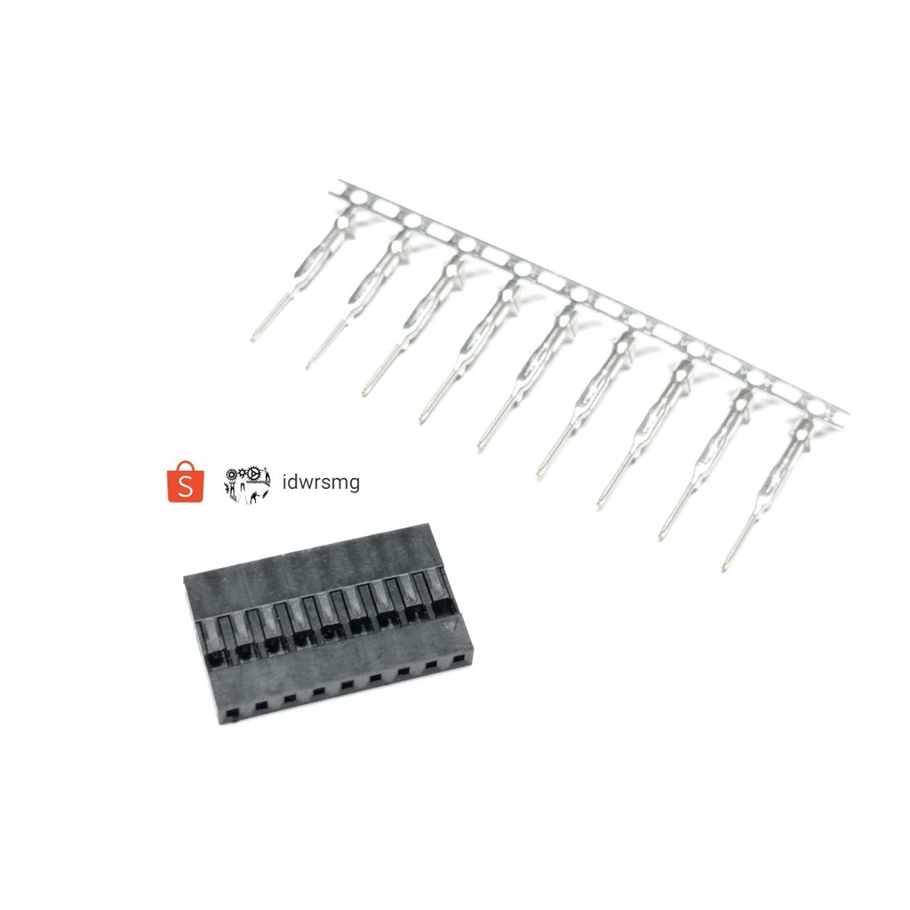 9P male Black Housing Dupont jumper 9pin head Pin Connector 2.54mm house 9 pin