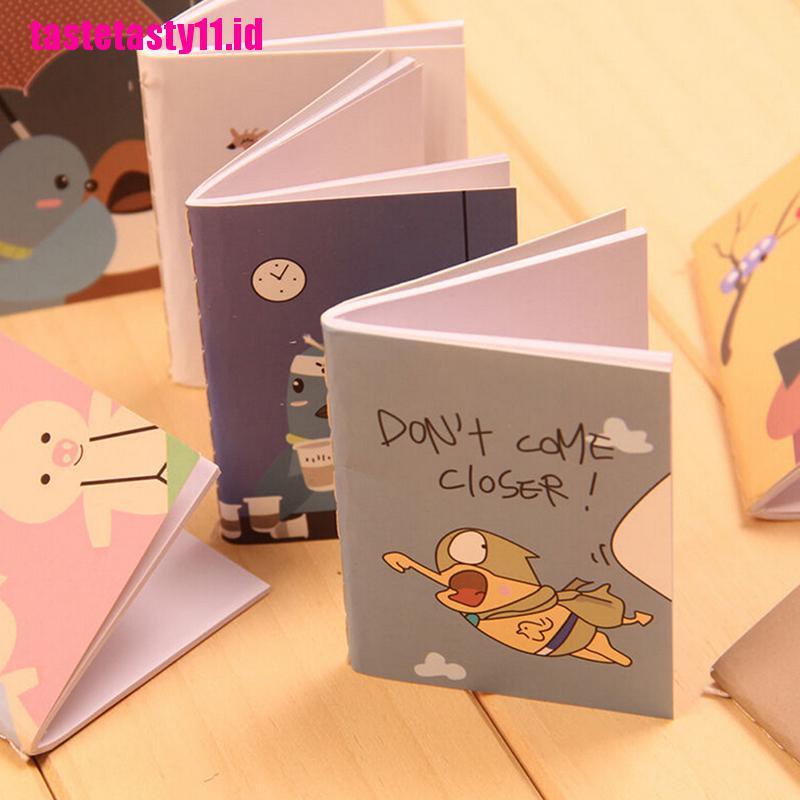 1 Pc Buku Catatan / Diary / Jurnal Mini Motif Kartun Lucu