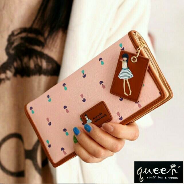 Dompet Wanita / Dompet Panjang / Dompet Lucu motif tulip