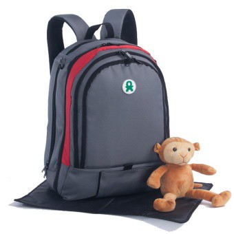 BabyGo Inc Plum Backpack Grey red