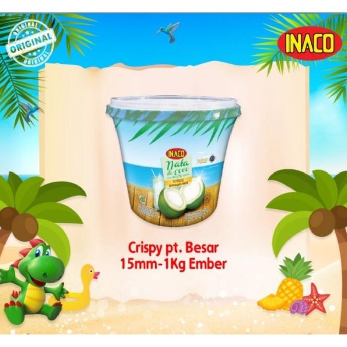 

INACO Nata De Coco Crispy 1kg Potongan Besar 15mm