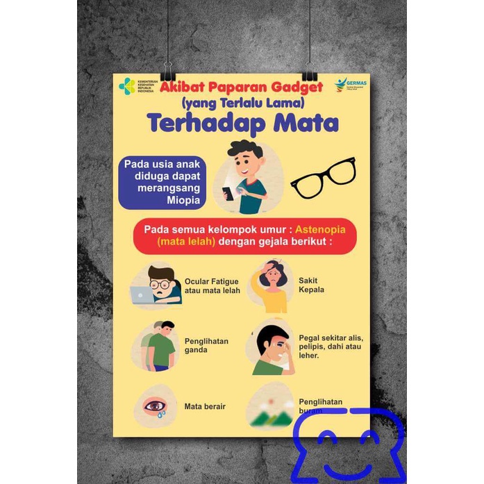 

Poster Kecanduan Gadget Terhadap Mata