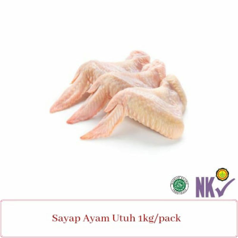 

INC Sayap Ayam Utuh Chicken Wings - 1000 gram