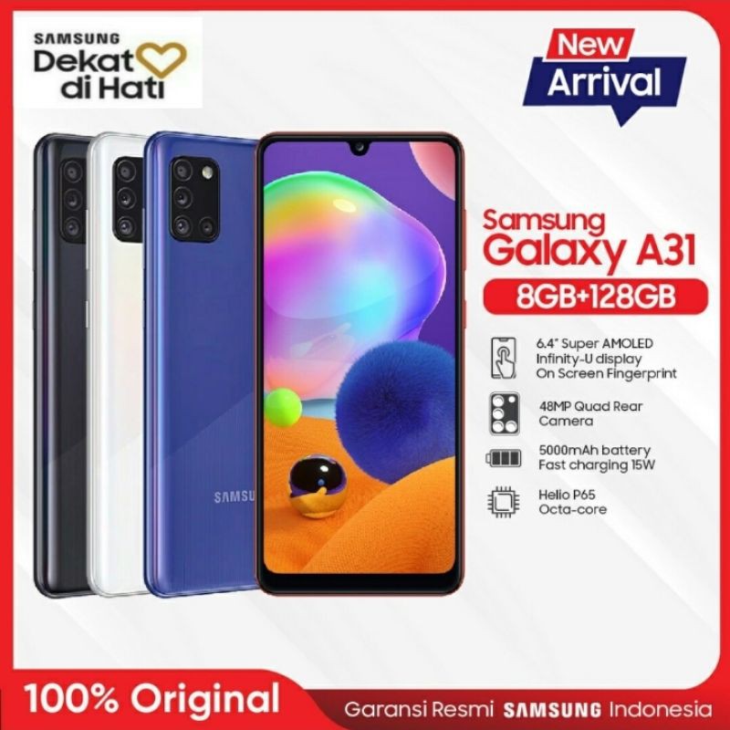 Samsung a31 ram 8/128gb