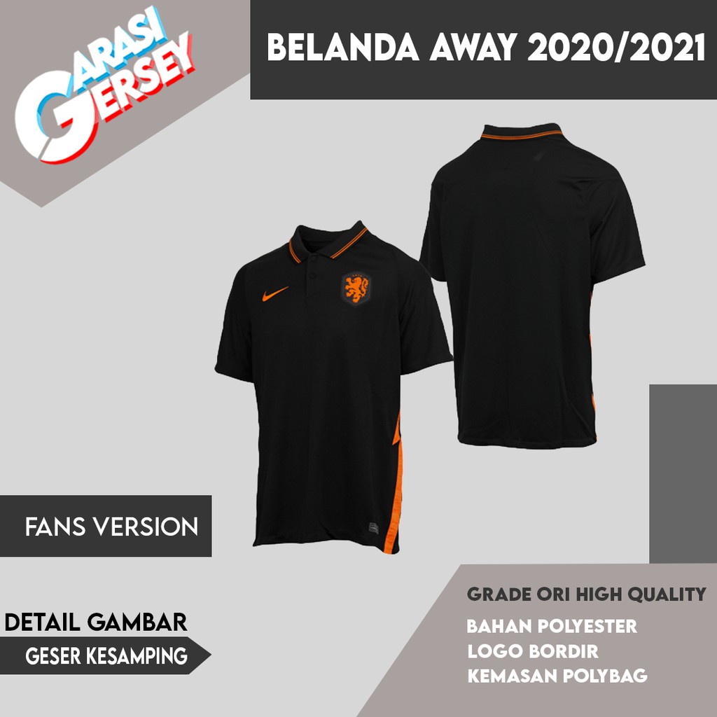 Jersey Sepak Bola Belanda Away 2020/2021 Euro Netherlands