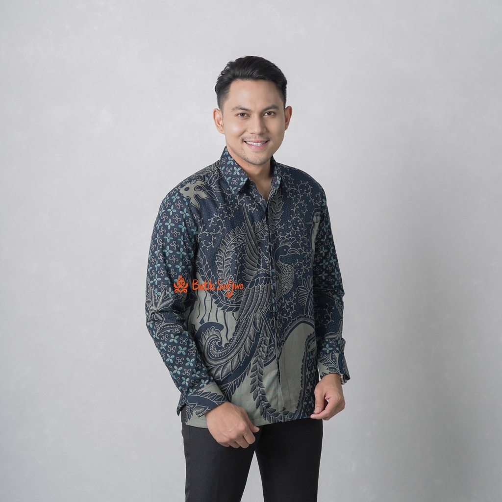 Kemeja Batik Pria Lengan Panjang  Lapis Furing Premium 1020