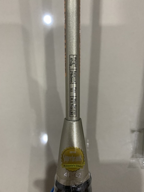 Raket Badminton APACS SENSUOUS 999 Grip 4U G2 Kuat 35 LBS ORIGINAL