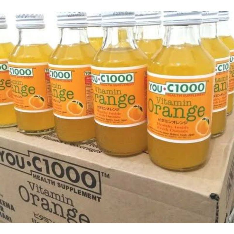 You C 1000 Orange Botol Kaca 140 Ml Shopee Indonesia